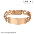 O bracelete do ouro dos homens de 75027 Xuping projeta a pulseira ambiental do relógio da liga de cobre por atacado